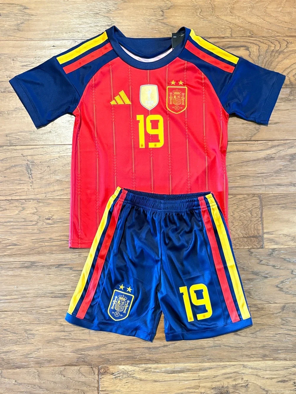 Spain Lamine Yamal ADIDAS Youth Soccer Jersey set - Jersey + Short